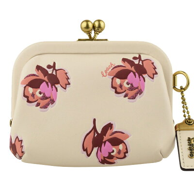 【28日20時〜2日10時までP10倍】コーチ COACH ショップ袋付き コインケース 小銭入れ 花柄 アウトレット 79629b4plf-zz | 定期入れ カード入れ ICカード ケース 小さい 小さめ レディース かわいい 可愛い おしゃれ オシャレ ブランド PVC フラワー がま口 チョーク