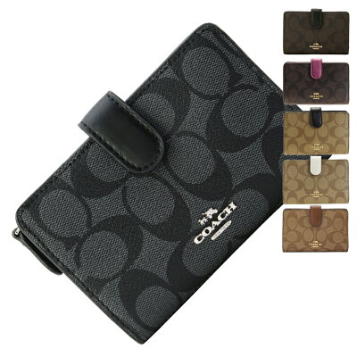 コーチ COACH 二つ折り財布 f23553 | L字ファスナー 小銭入れ パスケース ウォレット サイフ 財布 カード入れ 多い レディース かわいい 可愛い おしゃれ コンパクト 軽い ブランド 本革 アウトレット 令和 記念