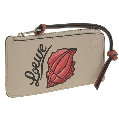 ロエベ LOEWE SHELL COIN CARDHOLDER カードケース 名刺入れ 小物 レザー グレー系 レディース c643z40x10-3959 アウトレット 【全品ポイント10倍 25日24時間限定】