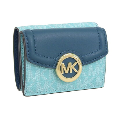 マイケルコース/MICHAEL KORS 三つ折り財布 財布 ブルー系 レディース d35t0gftp0b-sefmlt アウトレット 30日間返品保証 代引手数料無料 福袋