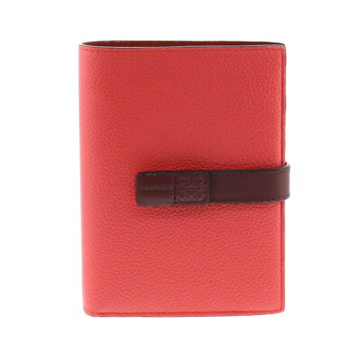 【即日発送・水曜定休日・木曜発送】【美品】【RI】 LOEWE (ロエベ) バーティカル ウォレット ミディアム 財布 二つ折り財布(小銭入有) Pink/ピンク 124.12.S87 used:A
