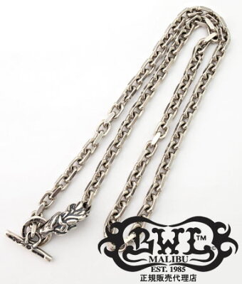 送料無料 BWL ビルウォールレザー Bill Wall Leather / スクウェア チェーン w/アニマルヘッド ネックレス 21inch 【 メンズ レディース シルバー おしゃれ 】