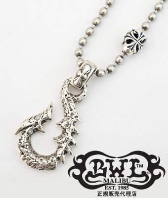 送料無料 BWL ビルウォールレザー Bill Wall Leather / シルバー925 ネックレス ペンダント / Xラージグラフティ フィッシュフック w/イモータルクロスべイル ペンダント 【ネックレス メンズ ネックレス レディース おしゃれ 敬老の日 】