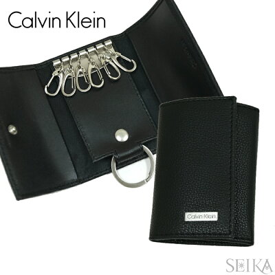 【5】カルバンクライン Calvin Kleinキーケース 79216 ブラック 6連 card case with key rings ギフト (CPT)【新生活】