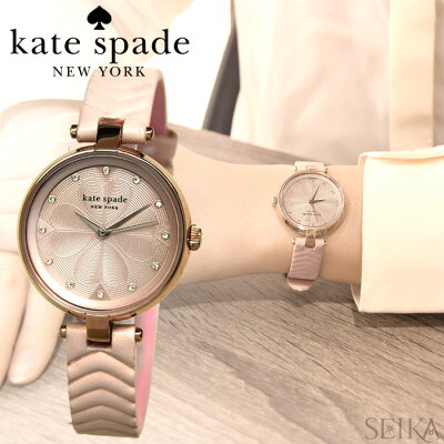 【レビューを書いて5年保証】ケイトスペード Kate spade (14)KSW1545 ANNADALE アナデール時計 腕時計 レディース ピンク レザー ホワイト