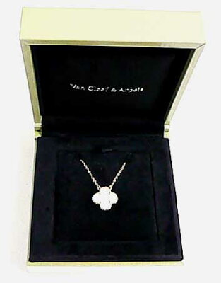 ヴァンクリーフ&アーペル【Van Cleef & Arpels】 ヴィンテージ アルハンブラ ネックレス 1P ホワイト マザー オブ パール K18 イエローゴールド