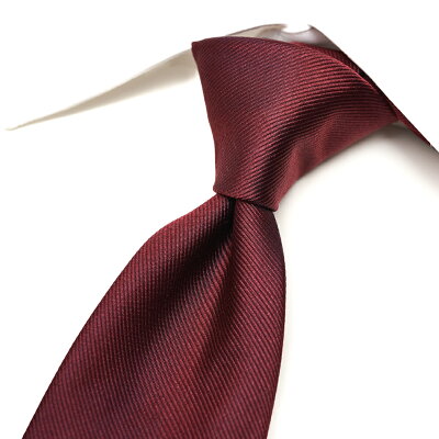 【SALE】【半額以下】エルメネジルド ゼニア Ermenegildo Zegna ネクタイ ソリッドタイ メンズ シルク 100% 無地 ワイン レッド イタリア ブランド MADE IN ITALY ビジネス ギフト プレゼント