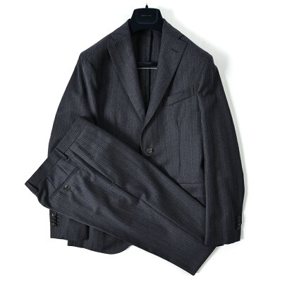 【SALE】【半額以下】ボリオリ BOGLIOLI K.JACKET ケージャケット テーラード スーツ 2Bシングル 秋冬 メンズ ウール100% ヘリンボーン ストライプ グレー イタリア ブランド アンコンジャケット サイズ XS 5XL