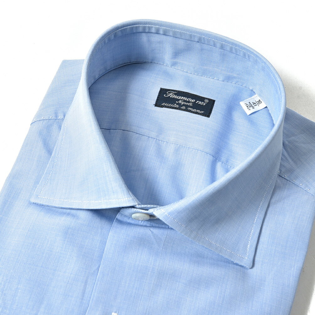 人気ブランド Napoli Finamore 30 Off フィナモレ ナポリ コッ メンズ オールシーズン ワイシャツ ドレスシャツ ホリゾンタルワイドカラー Eduardo その他メンズファッション Internationalguitarculiacan Com