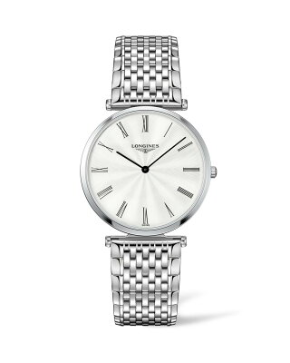 【あす楽】正規品ロンジンlongines 新作「ラ・グランクラシック」 La Grande Classique メンズウォッチ 薄型5ミリケース シルバーギョーシェ文字盤 クォーツ腕時計 ステンレス 送料無料【L4.755.4.71.6】【l47554716】
