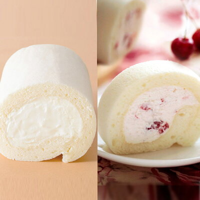 ほわいとぱりろーる 〜ほわいと&さくらんぼ〜 ( 「ザワつく!金曜日」に登場 山形 生クリーム ロールケーキ 2本入り セット 詰合せ スイーツ 冬ギフト ご挨拶 誕生日 お祝い お取り寄せ プレゼント お土産 ホワイトパリロール )