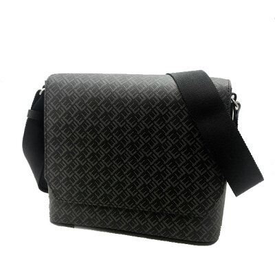 ダンヒル(dunhill)ショルダーバッグ メンズ スモール フラップ メッセンジャーバッグ シグネチャー ★21R3655LT001R ブラック 黒【新品】