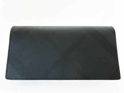 【最安値に挑戦】バーバリー (BURBERRY) メンズ 長財布 8014479 A5656 DARK CHARCOAL ダークチャコール チェック柄【新品】