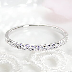 ★K18WG/YG/PG 0.2ct 細身ダイヤモンド エタニティリングジュエリー レディース 指輪 リング ホワイトゴールド ダイヤリング 0.20ct エタニティ 送料無料 細身 保証書 18金 ギフト ダイア プレゼント 4月誕生石 【楽ギフ_包装】