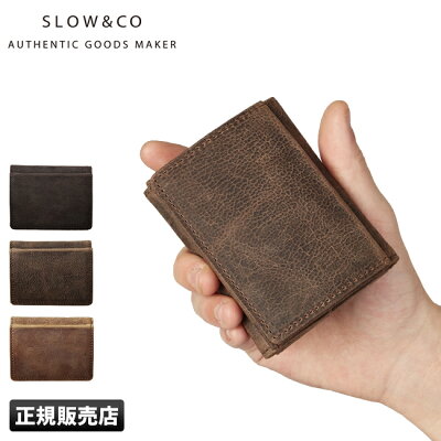 【楽天カード36倍(最大)|8/10限定】特典付き|スロウ SLOW 財布 三つ折り財布 ミニ財布 極小財布 本革 革 レザー ミニウォレット コンパクト メンズ so743i