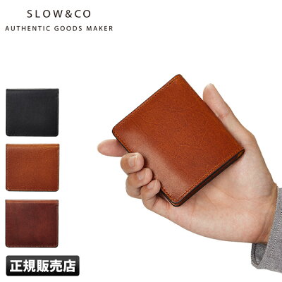 【楽天カード34倍(最大)|10/5限定】特典付き|スロウ SLOW 財布 ミニ財布 二つ折り財布 box型小銭入れ 本革 革 レザー ミニウォレット コンパクト メンズ herbia so738i