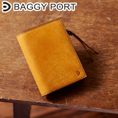 【ポイント10倍】BAGGY PORT(バギーポート)BUONA(ブオナ) ハーフ財布 ZYS-2402【メンズレディース兼用】【本革】【二つ折り財布】【ブランドロゴ入り】【シンプル】【ビジネス】【送料無料】【代引き無料】【楽ギフ_包装】【smtb-MS】