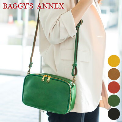 【かわいいWプレゼント付】 BAGGY'S ANNEX バギーズアネックス バッグWオイル ミニショルダーバッグ LGRN-2000レディース BAGGY PORT バギーポート 日本製 ギフト プレゼント ブランド