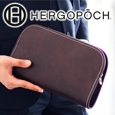 【4/26迄★ケアセット+Wプレゼント付】 HERGOPOCH エルゴポック 06 Series 06シリーズ ワキシングレザークラッチバッグ 06-CLメンズ バッグ クラッチバッグ セカンドバッグ 日本製 ギフト プレゼント