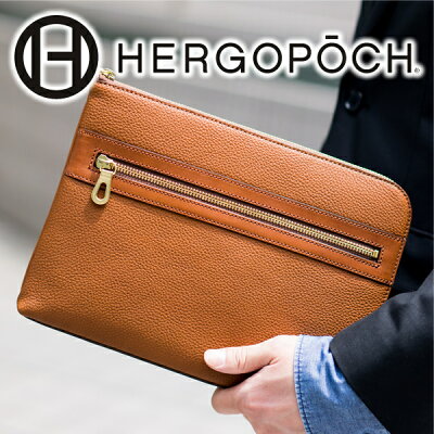 【4/26迄★ケアセット+Wプレゼント付】 HERGOPOCH エルゴポック バッグKingly Series キングリーシリーズ プライムグレインレザークラッチバッグ KG-CLメンズ セカンドバッグ クラッチバッグ 日本製 ギフト プレゼント