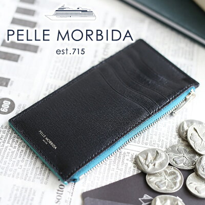 【選べる実用的ノベルティ付】 PELLE MORBIDA ペッレモルビダ 財布Barca バルカ ゴートレザー小銭入れ付きミニ財布 PMO-BA415メンズ ミニ コンパクト モルビダ ペレモルビダ 日本製 ギフト ブランド