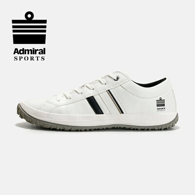 【アドミラル スポーツ公式】Admiral SPORTS ALBIE(アルビー) AD801 ホワイト/ブラック 白 スニーカー ローカット メンズ 交換可能 送料無料