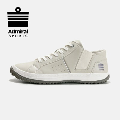 【アドミラル スポーツ公式】Admiral SPORTS NOAH(ノア) AD802 アイボリー ホワイト 白 スニーカー ミドルカット メンズ 交換可能 送料無料