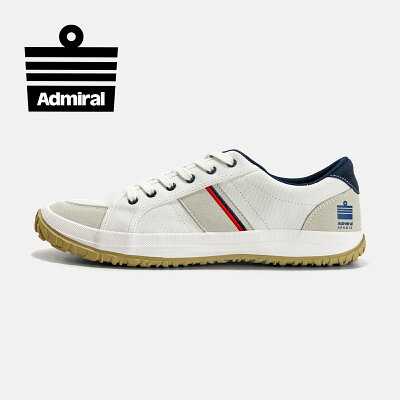 【アドミラル スポーツ公式】Admiral SPORTS WILL(ウィル) AD803 ホワイト 白 スニーカー ローカット キャンバス メンズ 交換可能 送料無料