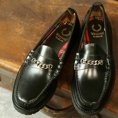 【返品・交換可】フレッドペリー FRED PERRY GHバスペニーローファーレザー メンズ (SB3465-102 SS22Q2) G.H.BASS CHN PNY LFR/LEATHER 靴 BLACK 黒 ブラック系