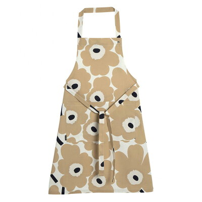 マリメッコ marimekko ピエニウニッコ エプロン (オフホワイト×ベージュ×ダークブルー) APRON PIENI UNIKKO 069907 185 花柄 フラワー