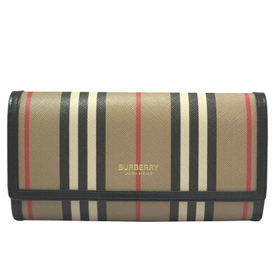 バーバリー BURBERRY 長財布 小銭入れ付き 8030447 ICON STRIPE CONTINENTAL WALLET【送料無料】【あす楽対応】