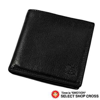 IL BISONTE イルビゾンテ 二つ折り財布 小銭入れなし カードケース カーフレザー 35 Nero ブラック 黒 C0885 P 153 【あす楽】