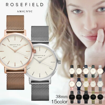 【替えベルトプレゼント】【3年保証】 ローズフィールド 腕時計 ROSE FIELD レディース メッシュ マーサー レザー ウォッチ ローズ ゴールド シルバー ブラック ギフト ブランド 人気 ランキング 誕生日プレゼント 男性 バレンタイン ギフト
