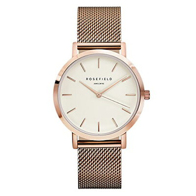 【3年保証】 Rosefield ローズフィールド 腕時計 The TRIBECA トライベッカ 33mm White Rose Gold ホワイト/ローズゴールドメッシュベルト TWR-T50 【あす楽】