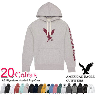 ■アメリカンイーグル メンズ 厚手 プルオーバー パーカー パーカ AE Signature Hooded Pop Over 12色 (0193-9322) S M L XL XXL あす楽 10800円以上 送料無料 ! メンズ かっこいい ギフト にも! 大きいサイズ あり! プレゼント ラッピング 無料! 秋物 冬物 新作も入荷!