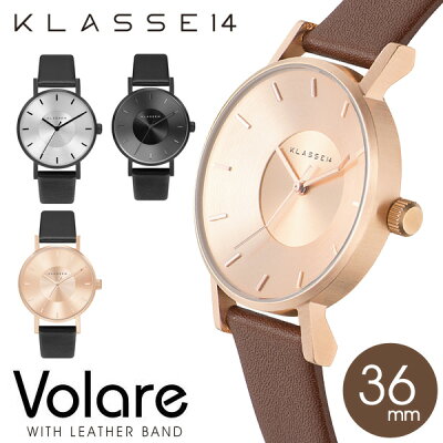 【正規販売店 2年保証】 klasse14 クラッセ14 クラスフォーティーン クラス14 class14 腕時計 レディース メンズ ペアウォッチ ペア クラッセ 36mm VOLARE VO14BK001W VO14BK002W VO14RG001W VO14RG002W レザーベルト【あす楽対応可】