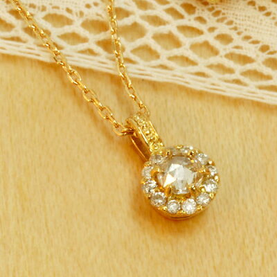 K18 ローズカット ダイヤモンド ネックレス Classical ダイヤ 取巻き 取り巻き | 18K 18金 ジュエリー システィーナ 大人 天然石 贈り物 【あす楽】おすすめギフト