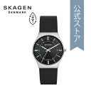 スカーゲン 腕時計（メンズ） スカーゲン 腕時計 メンズ アナログ 時計 LWGレザー ブラック GRENEN 3-HAND SKW6833 SKAGEN 公式 VD ブランド 北欧 シンプル 防水 誕生日 プレゼント 記念日 ギフト
