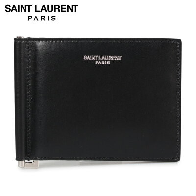 【最大2000円OFFクーポン】 サンローラン パリ SAINT LAURENT PARIS 財布 二つ折り マネークリップ メンズ BILL CLIP WALLET ブラック 黒 3780050U90N