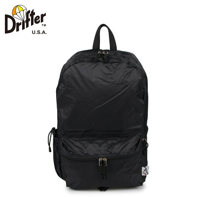 【最大1000円OFFクーポン配布中】 Drifter ドリフター リュック バッグ バックパック メンズ レディース 17L FLY PACK ブラック 黒 DFV2460