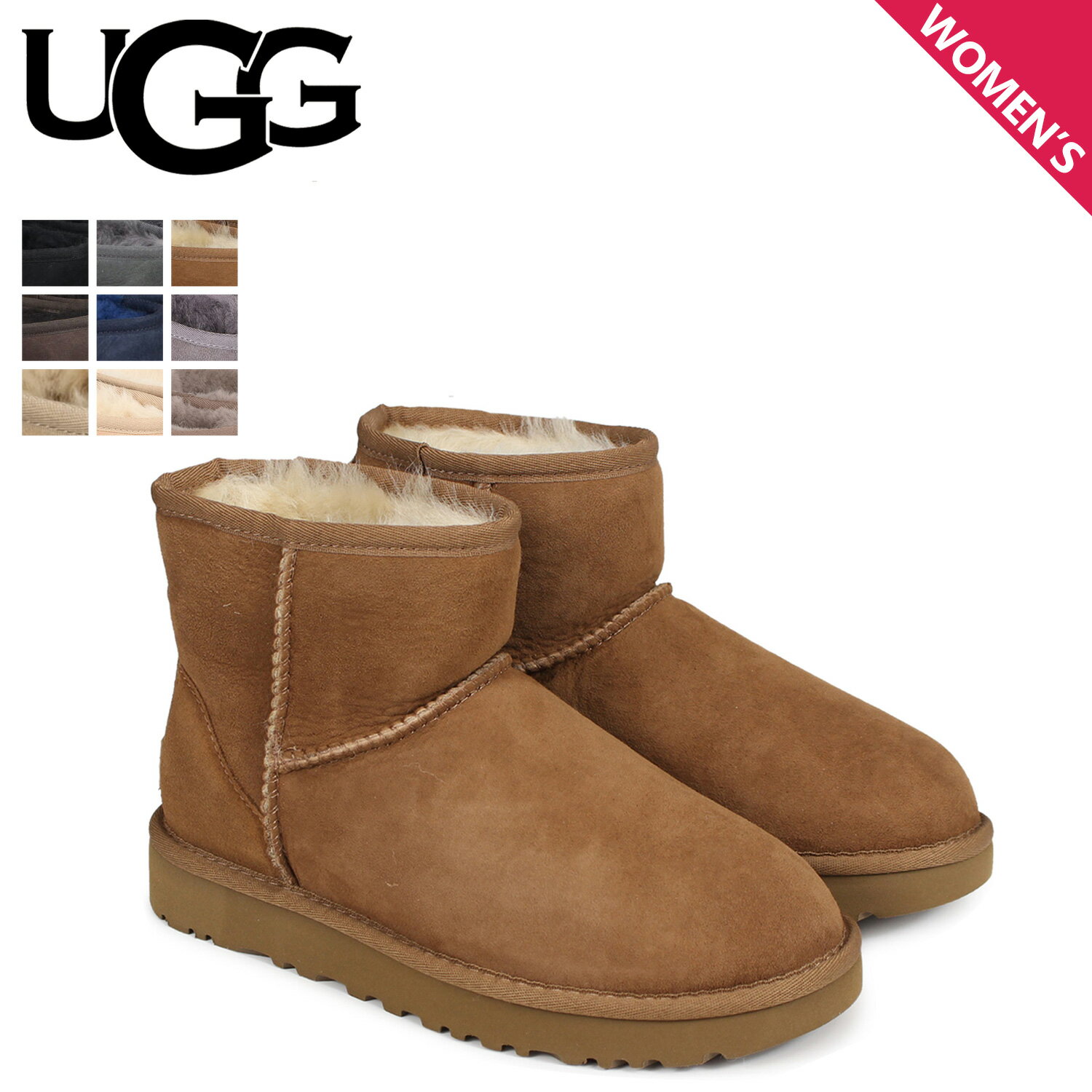 UGG アンクルブーツ CLASSIC MINI II レディース ヒッコリー - www