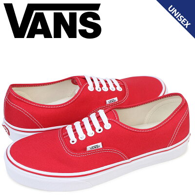 【最大2000円OFFクーポン】 VANS オーセンティック スニーカー メンズ レディース バンズ ヴァンズ AUTHENTIC VN000EE3RED レッド