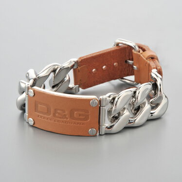 D&G/ドルチェ&ガッバーナ ロゴブレスレット DJ0577 シルバー【Luxury Brand Selection】【メンズ ギフト】【ラッピング無料】【楽ギフ_包装】【P20Feb16】【10P11Mar16】【05P03Dec16】