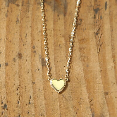 ハート ネックレス 『Tina』 ネックレス レディース ハートネックレス k18 18金 18k k10 10金 10k ゴールド 地金 プレート モチーフ pendant シンプル 大人 女性 上品 かわいい 送料無料 ギフト プレゼント