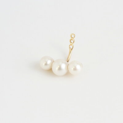 【Pearl Pierce charm 02】 ピアスパーツ レディース パール k18 18金 18k k10 10金 10k ゴールド ピンクゴールド 女性 大人 上品 片耳用 プレゼント ギフト