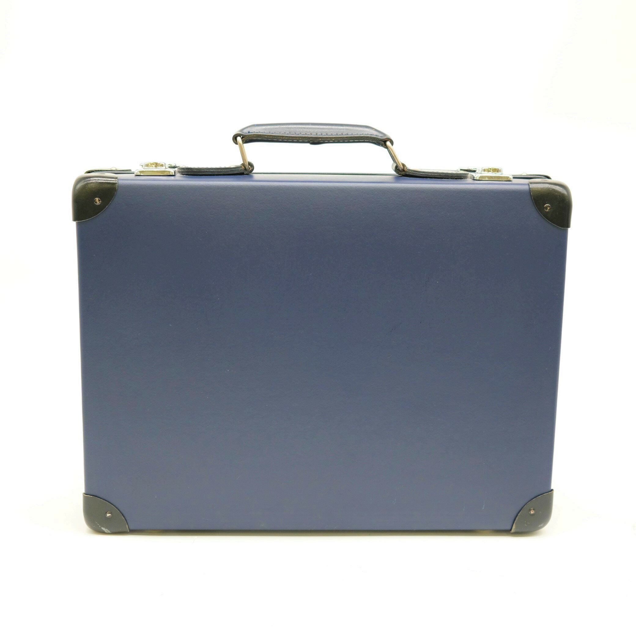 グローブトロッター 【お値引き】Globe Trotter グローブトロッター アタッシュケース 書類鞄 ビジネスバッグ ネイビー ブルー 青 鍵なし