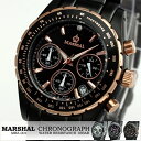 マーシャル メンズ腕時計 クロノグラフ MRZ001 MARSHAL 送料無料