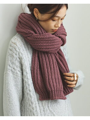 【SALE/30%OFF】BEAMS HEART BEAMS HEART / ケーブル ロングストール ビームス ハート ファッショングッズ マフラー/スヌード パープル ベージュ グリーン