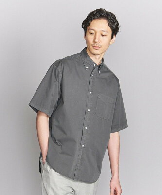 【SALE/40%OFF】BEAUTY & YOUTH UNITED ARROWS サルファーダイ グランデ ボタンダウン シャツ ビューティ&ユース ユナイテッドアローズ シャツ/ブラウス 半袖シャツ グレー ホワイト ピンク【送料無料】