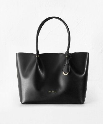 【SALE/50%OFF】TOCCA BLOOM LEATHER TOTE L レザートートバッグ L トッカ バッグ トートバッグ ブラック グレー ピンク【送料無料】